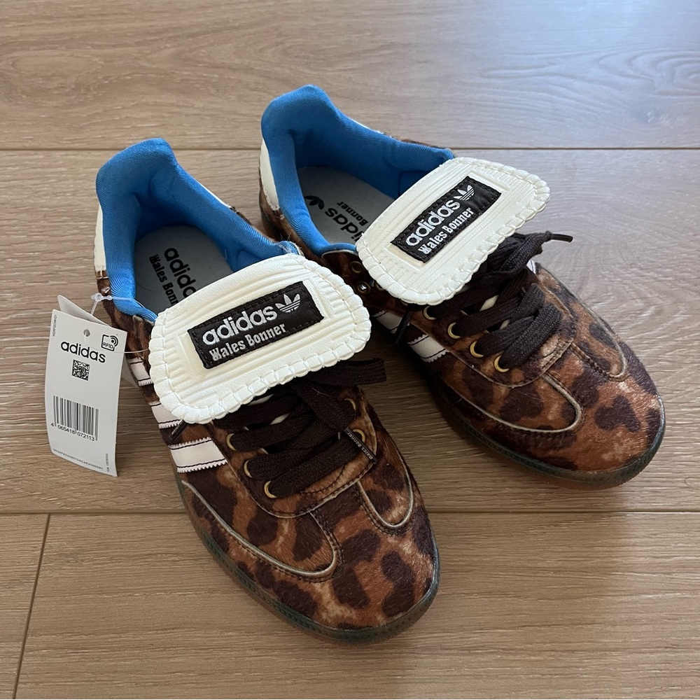 adidas "inspired" Wales Bonner Samba Pony Leopard Shoes Size 7.5
